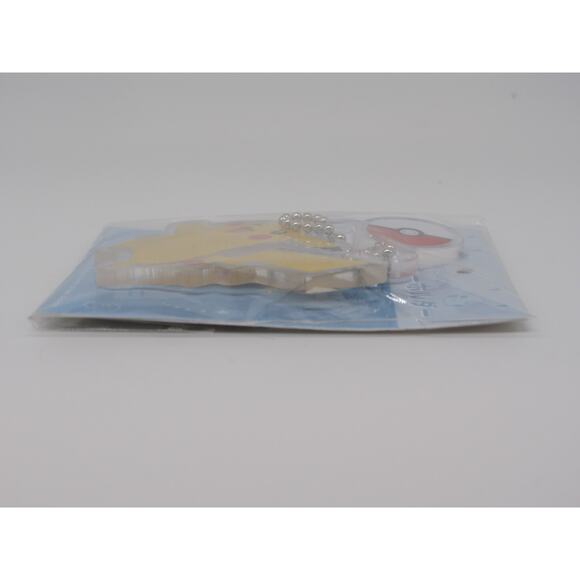 NEW Sealed Leaping Pikachu Acrylic Beaded Keyring Pokeball Meine Rollen Nintendo - Picture 3 of 12
